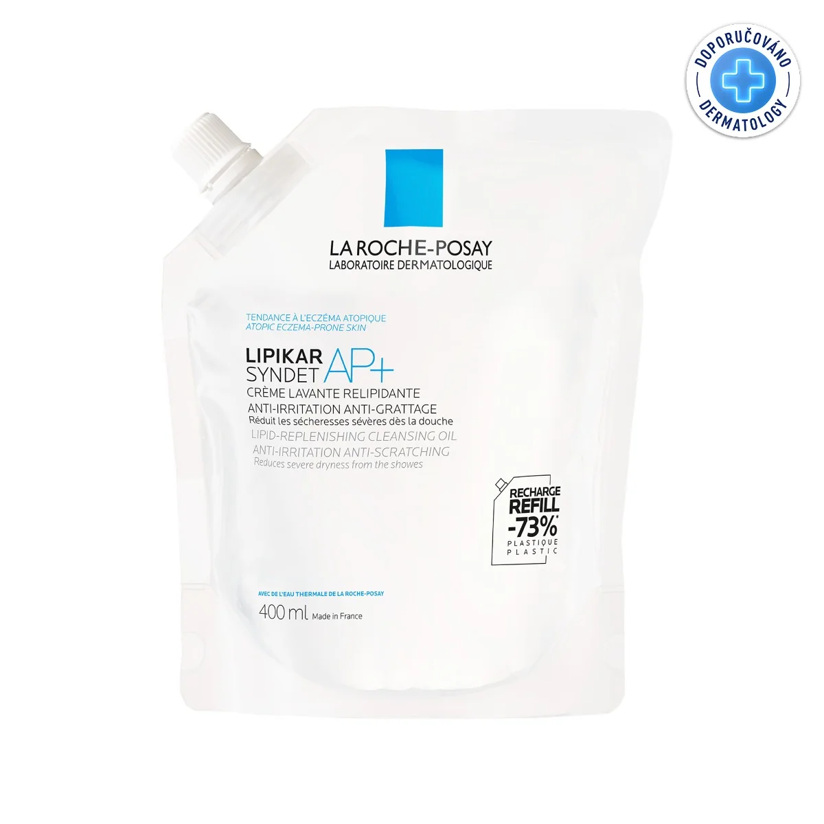 La Roche-Posay Lipikar Syndet AP+ čisticí krémový gel – refill 400 ml