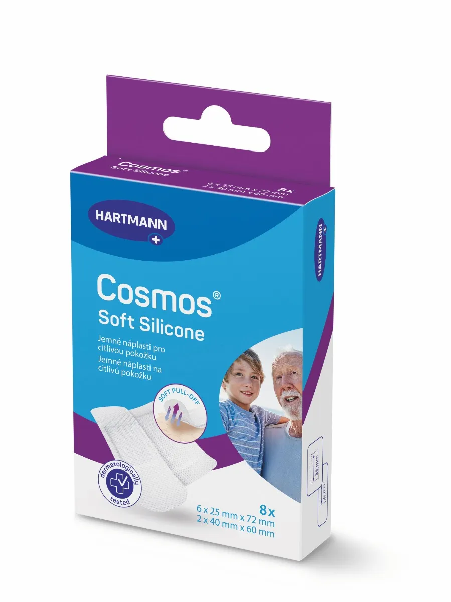 Cosmos Soft Silicone 2 velikosti ultra jemná náplast 8 ks