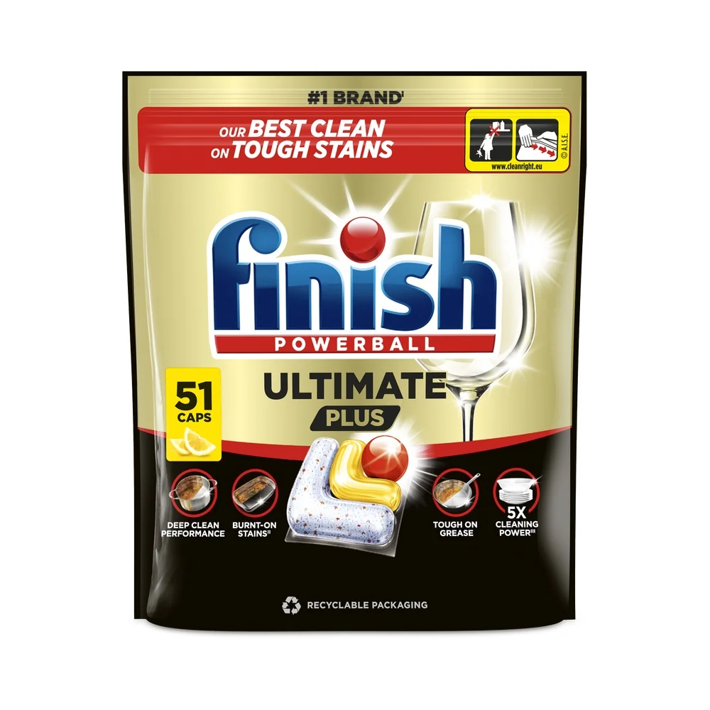 Finish Ultimate Plus Lemon kapsle do myčky 51 ks