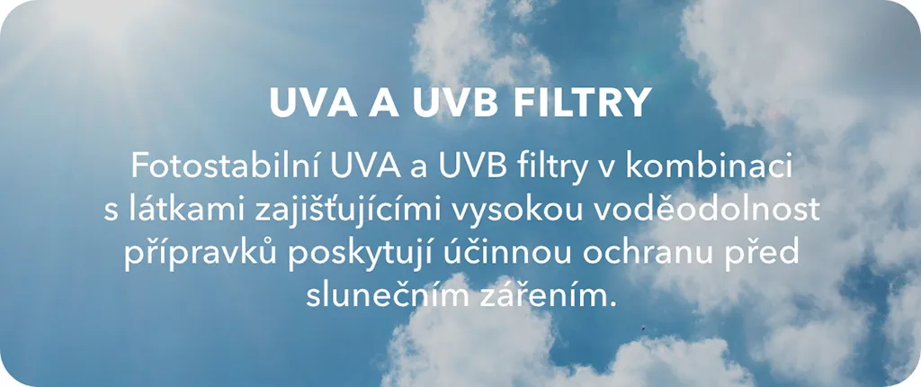 UVA a UVB filtry