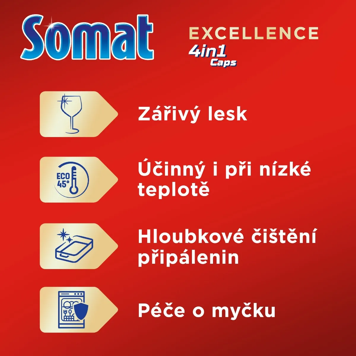 Somat Tablety do myčky Excellence 4v1 75 ks