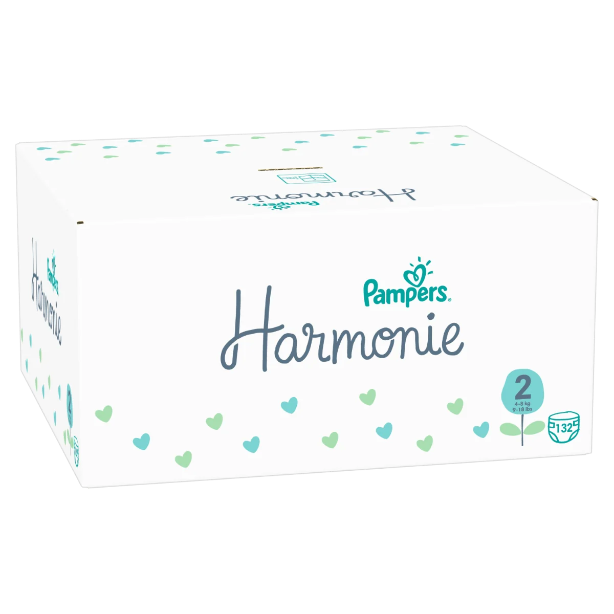 Pampers Harmonie vel. 2 4–8 kg dětské pleny 132 ks