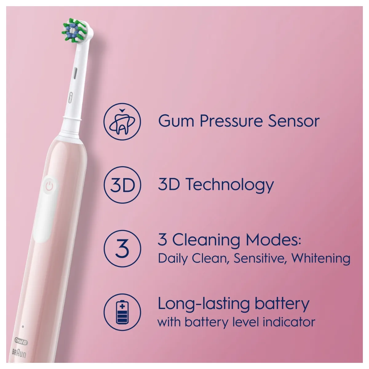 Oral-B Pro Series 1 elektrický zubní kartáček pink