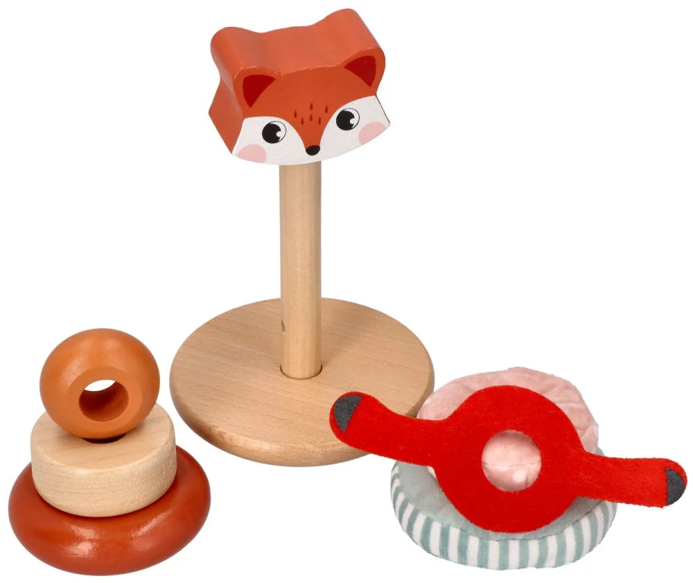 Adam Toys Dřevěná pyramida, Lišák