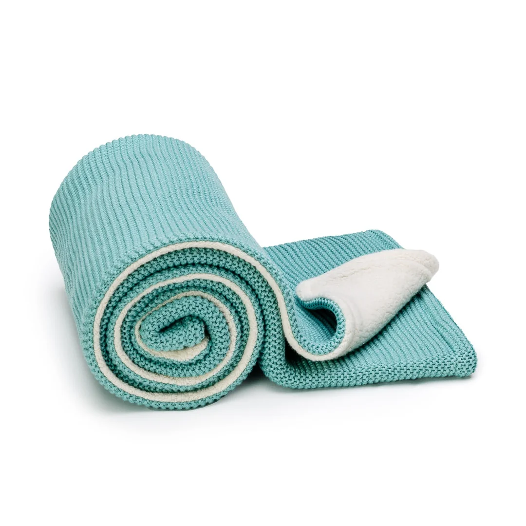 T-tomi Pletená deka WARM Mint waves