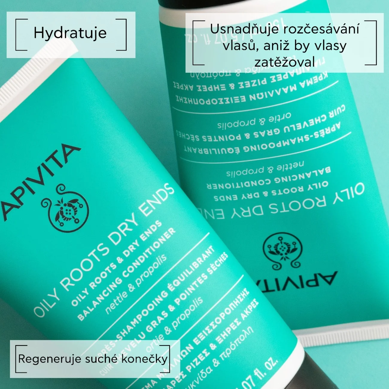 APIVITA Oily Roots Dry Ends kondicionér na mastné kořínky a suché konečky 150 ml