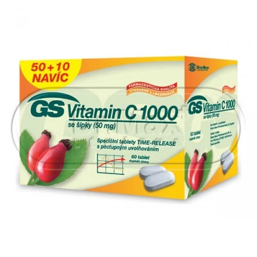 GS Vitamín C 1000 se šípky 50+10 tablet