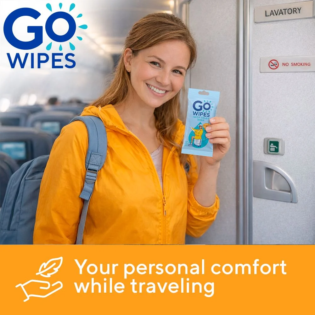 GoWipes Vlhčený toaletní papír Comfort Plastic Free 10 ks