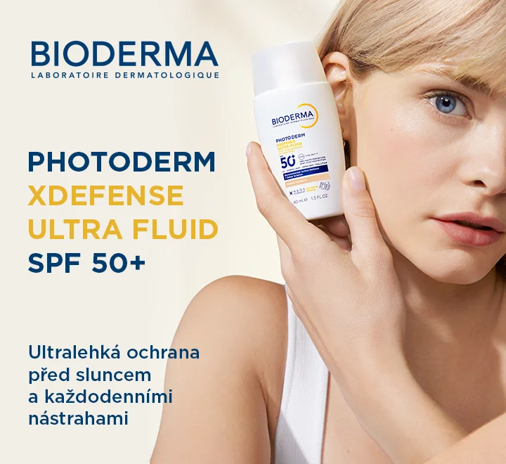 Bioderma Photoderm XDefense Ultra Fluid SPF 50+ velmi světlý. Ultralehká ochrana před sluncem a každodenními nástrahami.