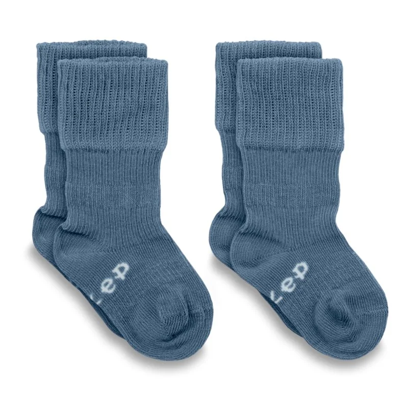 KipKep dětské ponožky Stay-on-Socks 0-6m 2páry Blue Heaven