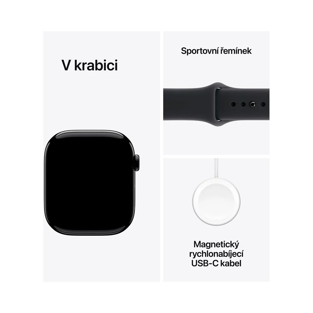 Apple Watch 11+ Cellular 46 mm sportovní řemínek S/M chytré hodinky