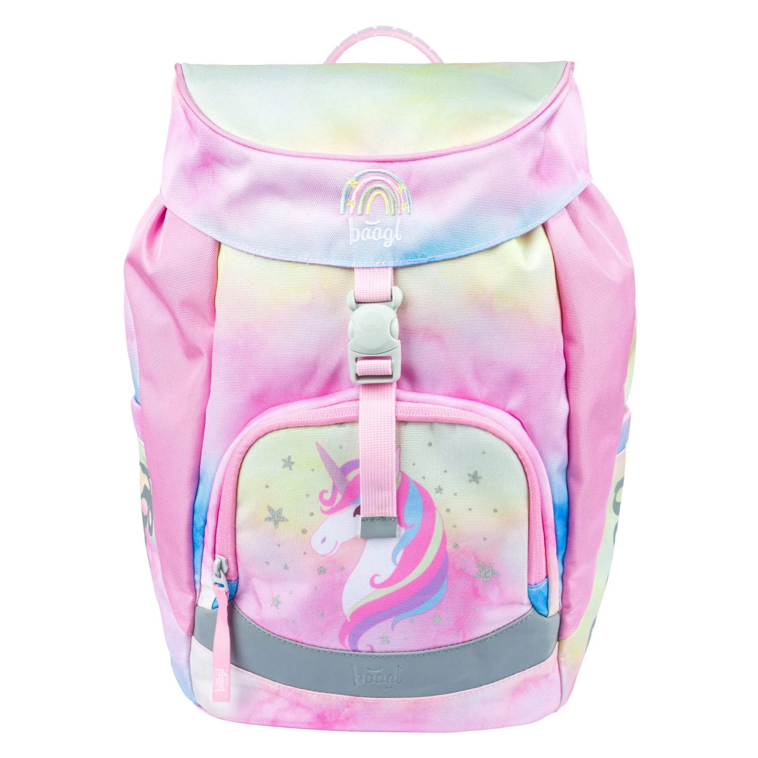 Baagl Školní batoh Airy Rainbow Unicorn