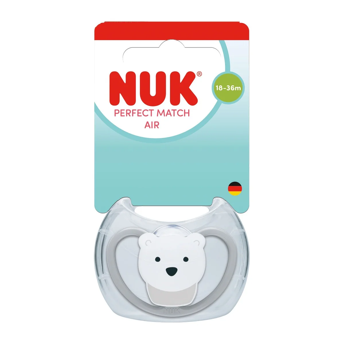 NUK Perfect Match Air Dudlík 18–36m box 1 ks polar bear