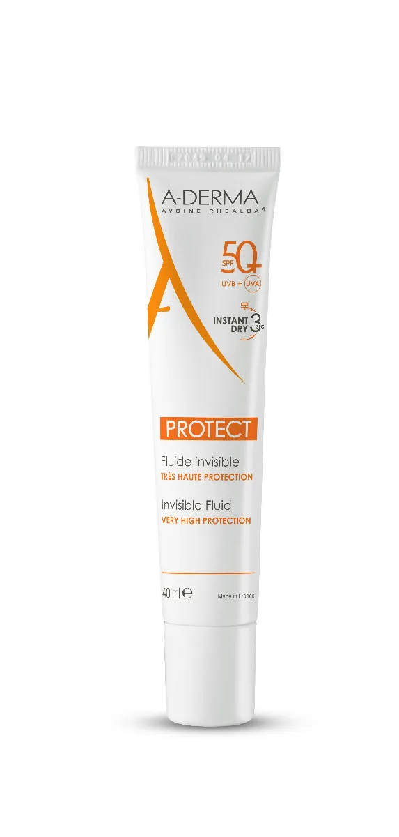 A-Derma Protect Transparentní fluid SPF50+ 40 ml