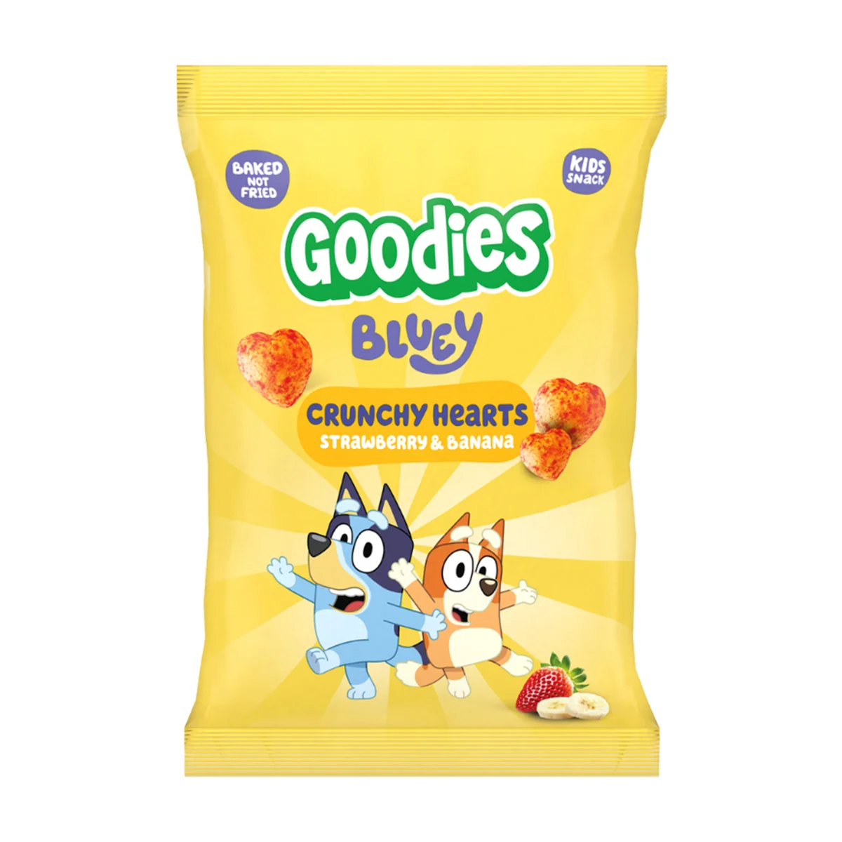 Goodies Křupky Srdíčka Banán a jahoda 30 g