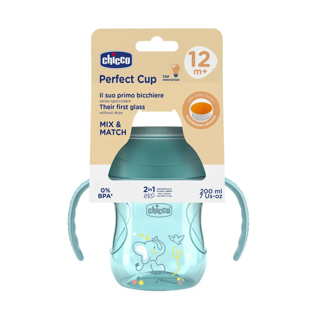 Chicco Hrneček 360 Perfect X s držadly 12m+ 200 ml teal