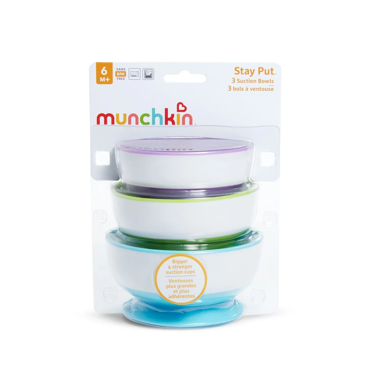 Munchkin Misky s přísavkami 3 ks