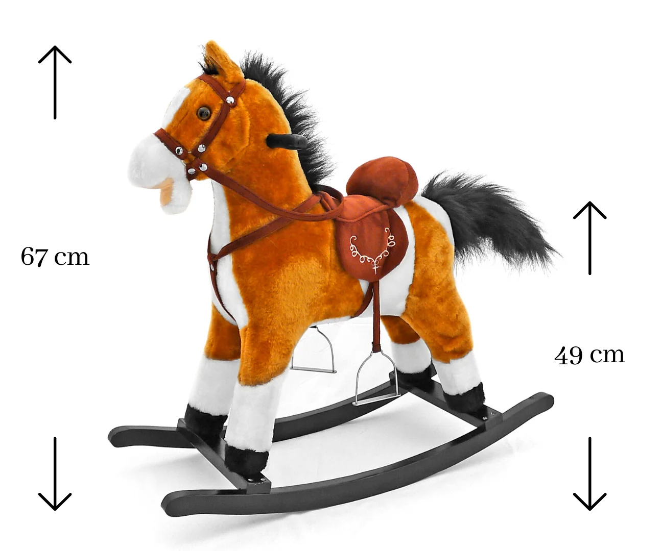 Adam Toys Houpací kůň Mustang Light Brown