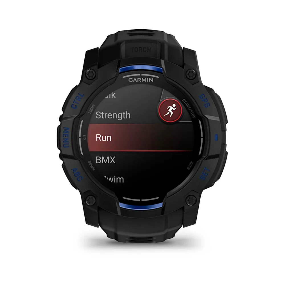 Garmin Instinct 3 AMOLED 50 mm chytré hodinky Black/Blue