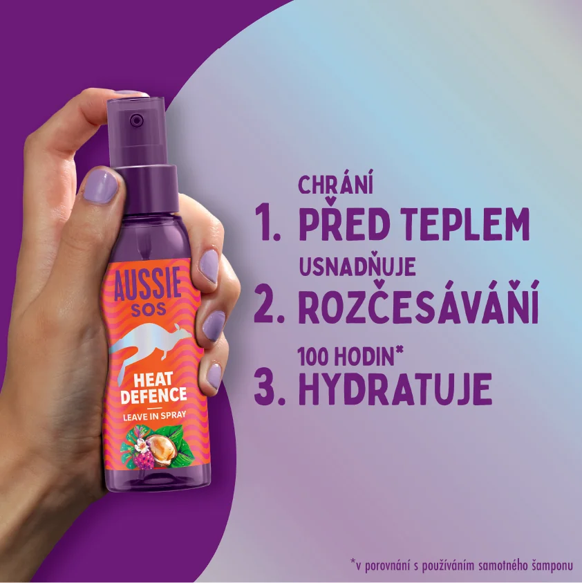 Aussie SOS Heat Defence bezoplachový sprej 100 ml