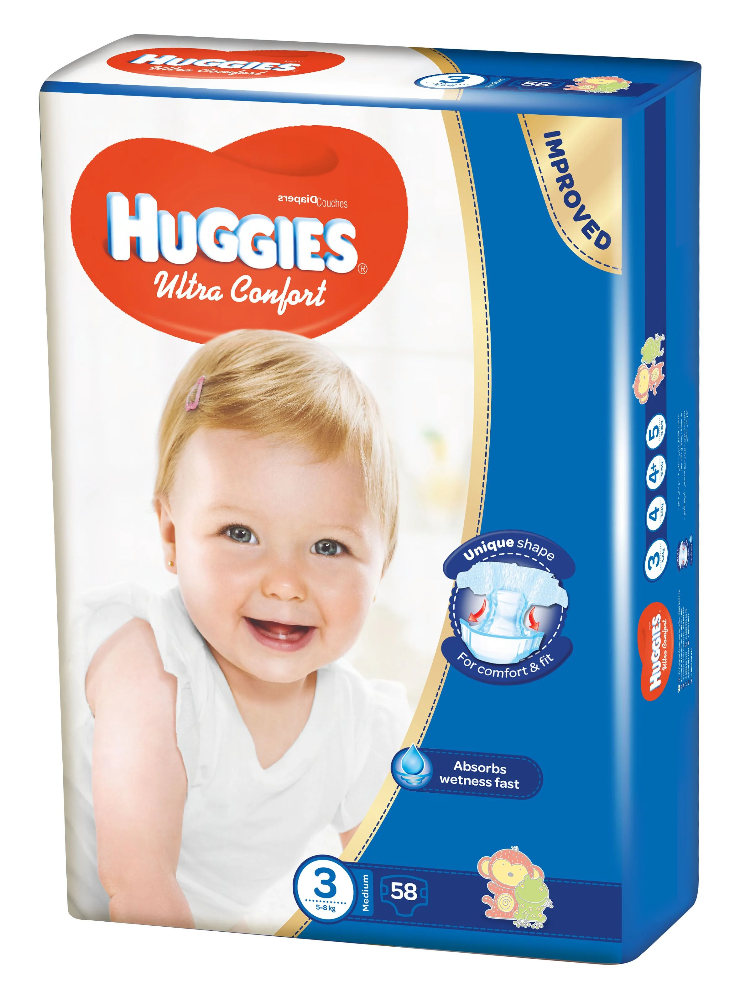 HUGGIES Ultra Comfort pleny vel.3, 58ks