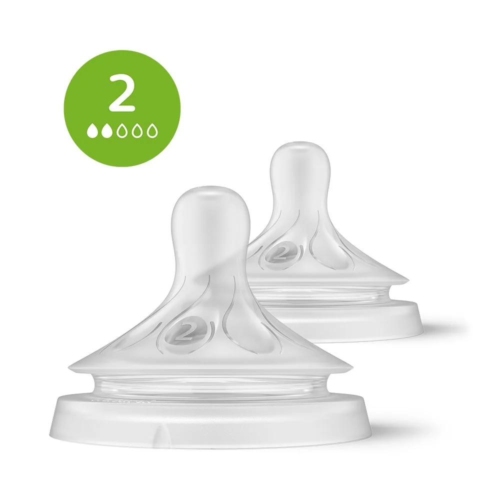 Philips Avent Natural Response 2 Savička pomalý průtok 0m+ 2 ks