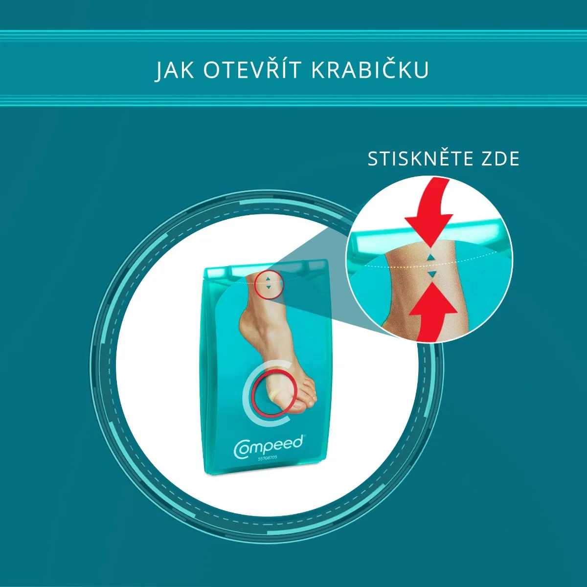 Compeed Náplast na puchýře malá 6 ks