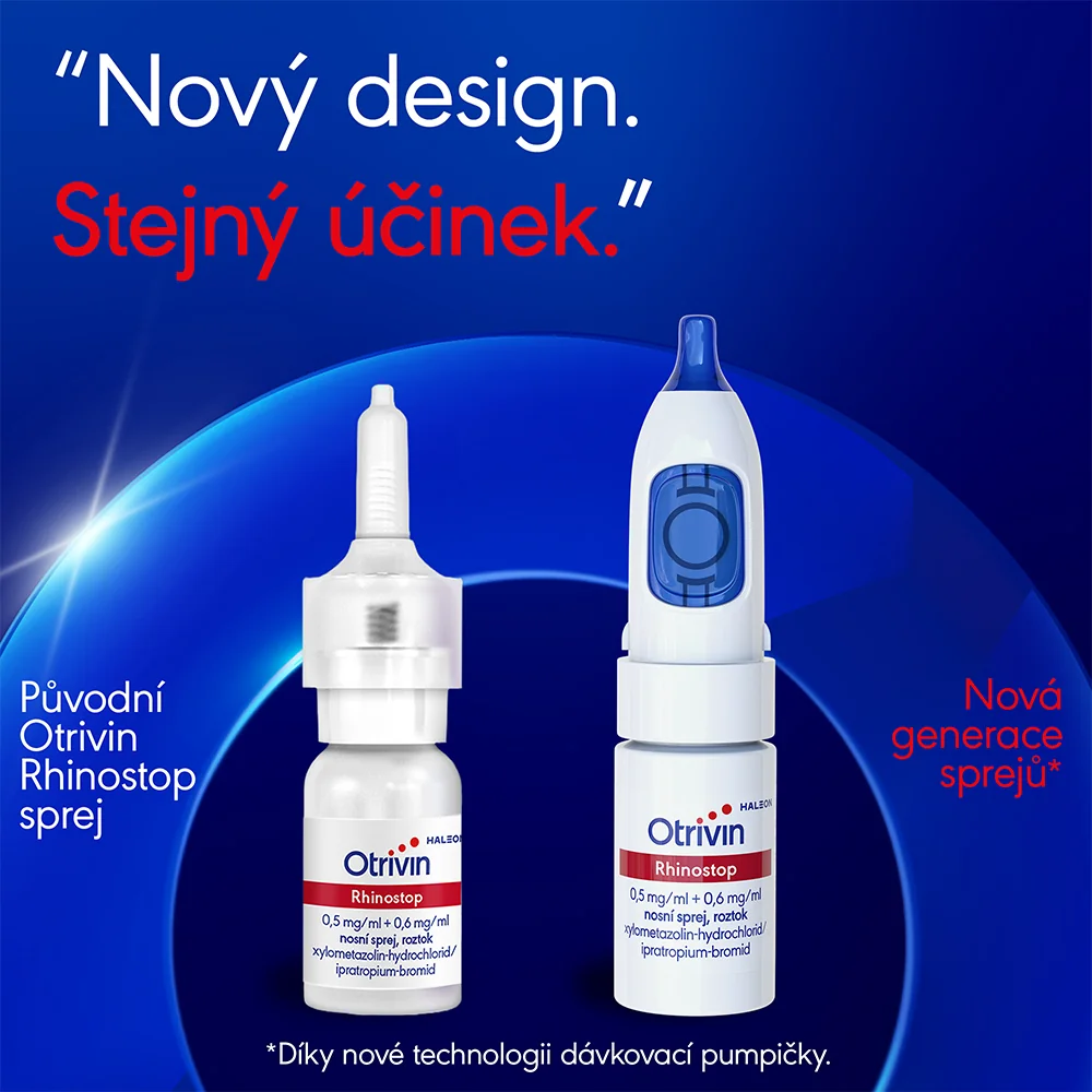 Otrivin Rhinostop 0,5 mg/ml + 0,6 mg/ml nosní sprej, roztok 10 ml