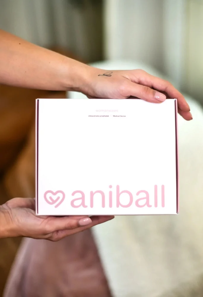 Aniball Zdravotnická pomůcka pro těhotné 1 ks světle růžová
