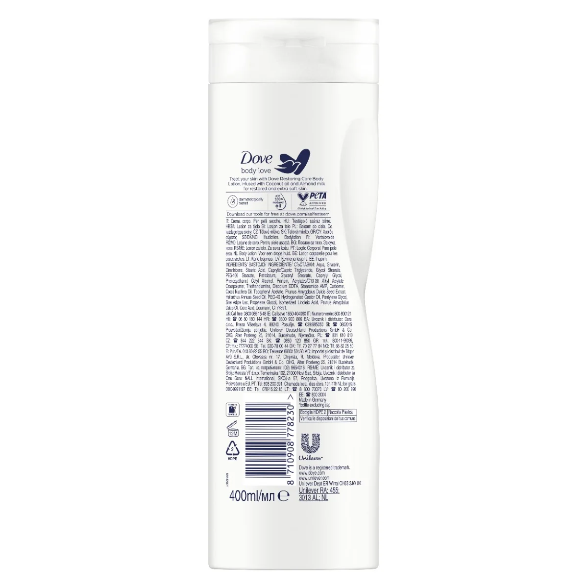 Dove Restoring Ritual Coco tělové mléko 400 ml