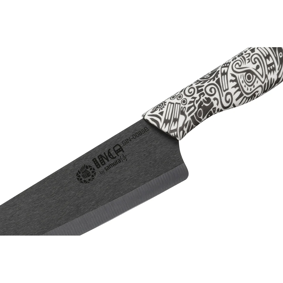 Samura INCA Šéfkuchařský keramický nůž 18,7 cm s čepelí z černé zirkonie (SIN-0085B)