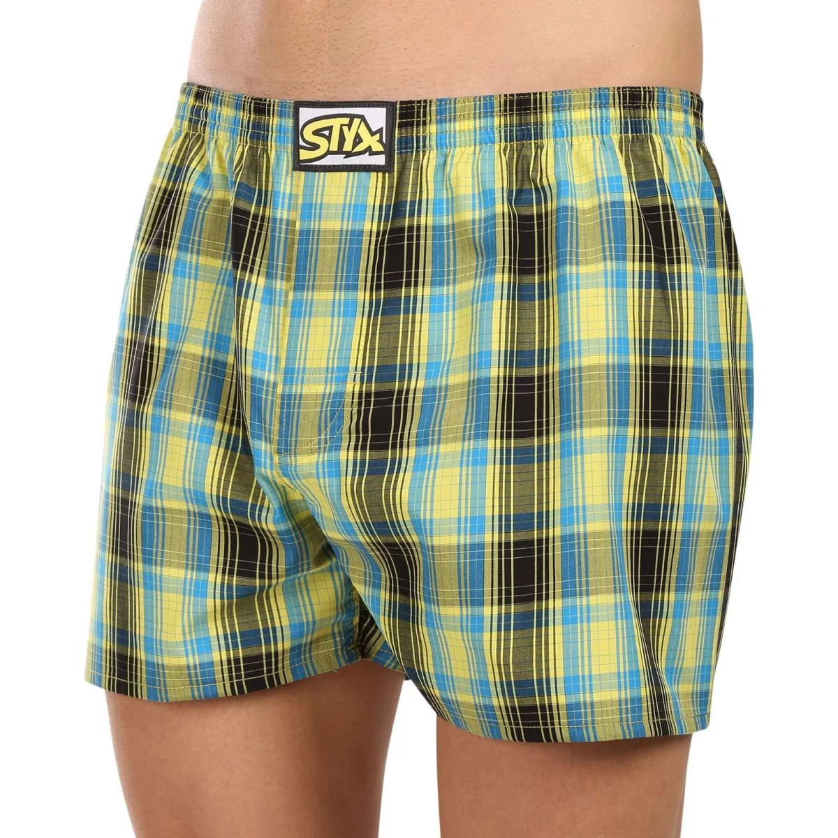 Styx 3PACK pánské trenky klasická guma vícebarevné (3A102127) L