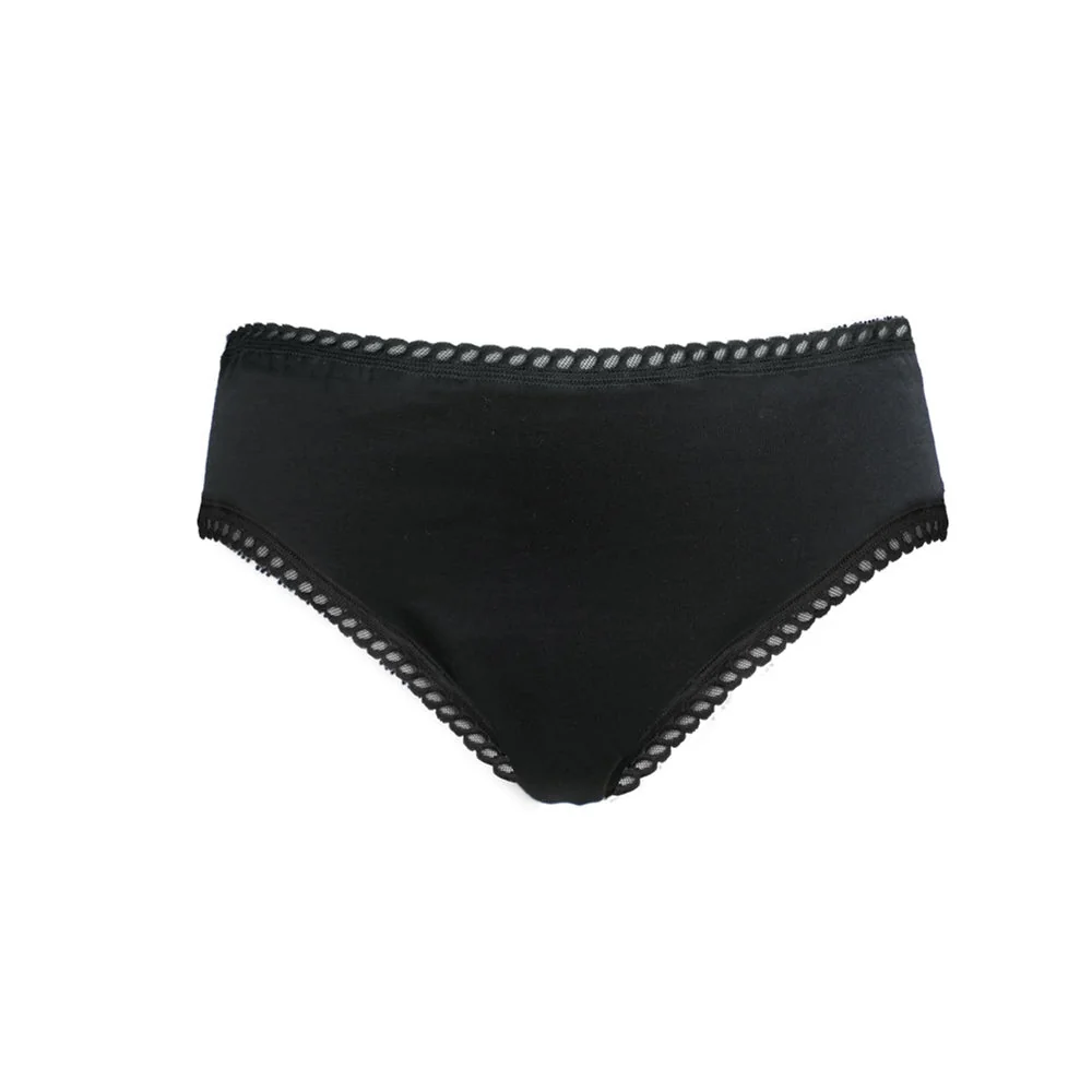 Ecodis Menstruační kalhotky Panty na silnou menstruaci - černé M