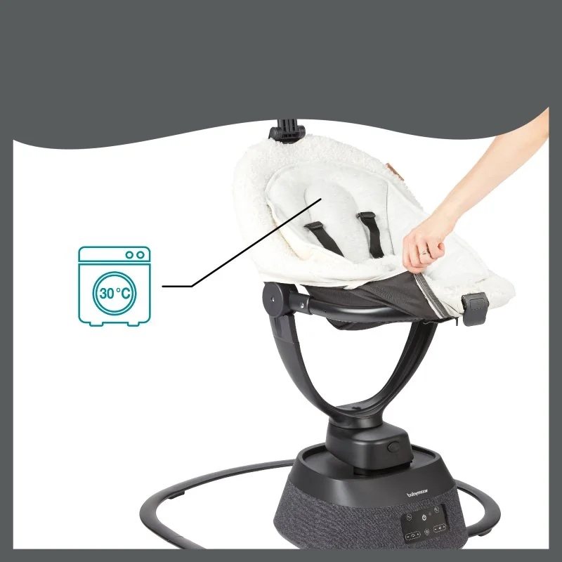 Babymoov houpačka Swoon Evolution Curl White