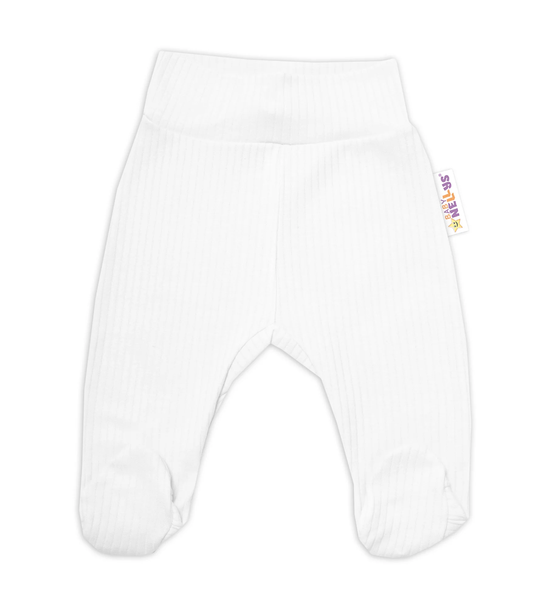 Baby Nellys Praktická 5-dílná žebrovaná soupravička do porodnice BOY, bílá vel.  68