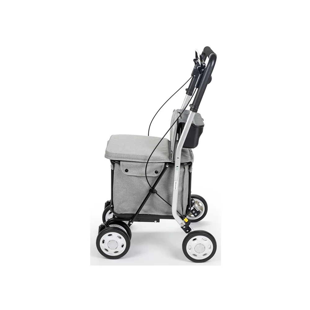 Carlett Senior Comfort 29l nákupní taška na kolečkách světle šedá