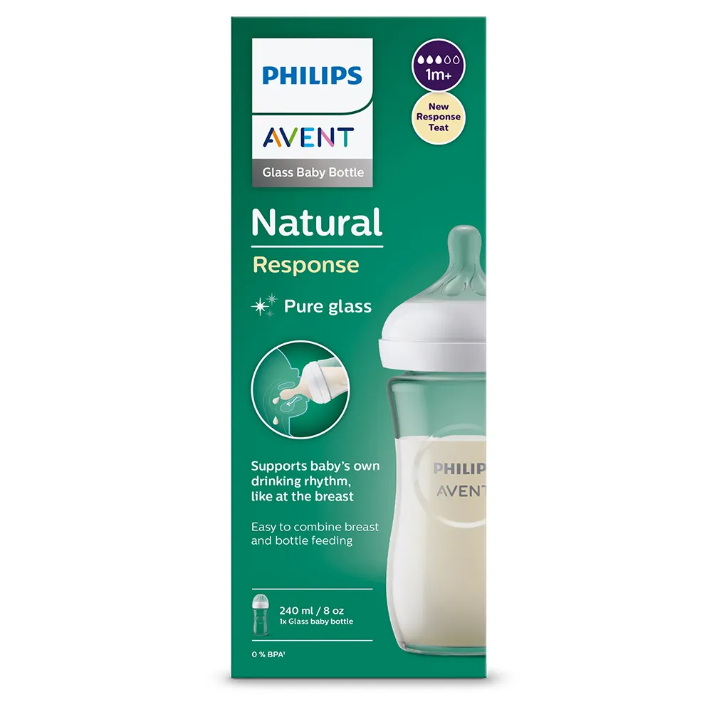 Philips Avent Natural Response Láhev skleněná 1m+ 240 ml