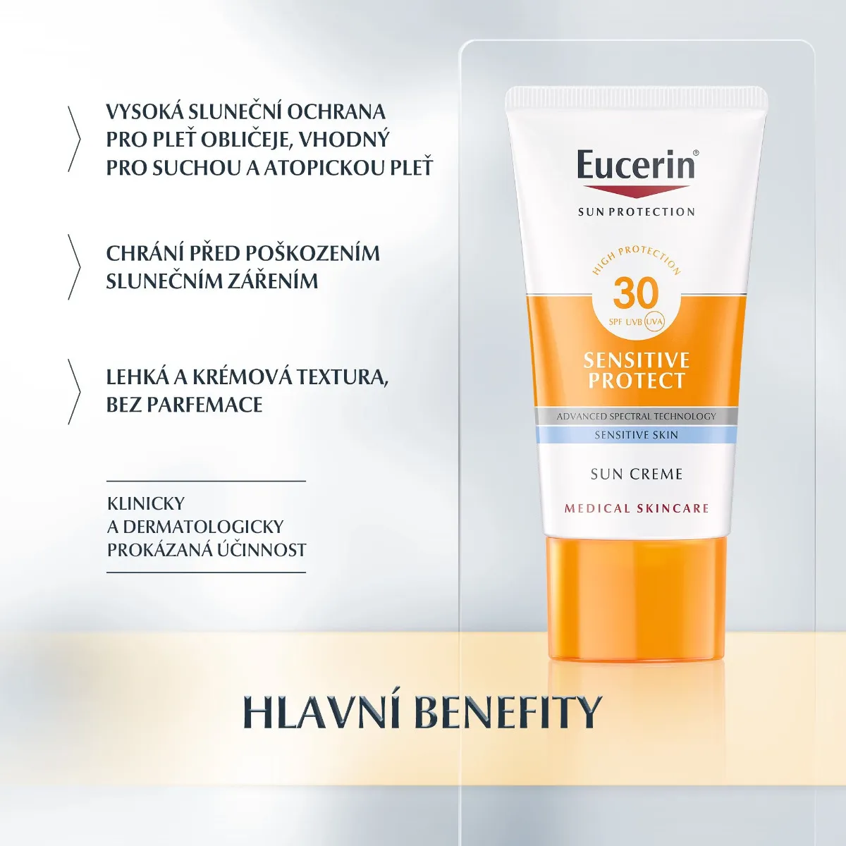 Eucerin Sensitive Protect SPF30 vysoce ochranný krém na obličej 50 ml