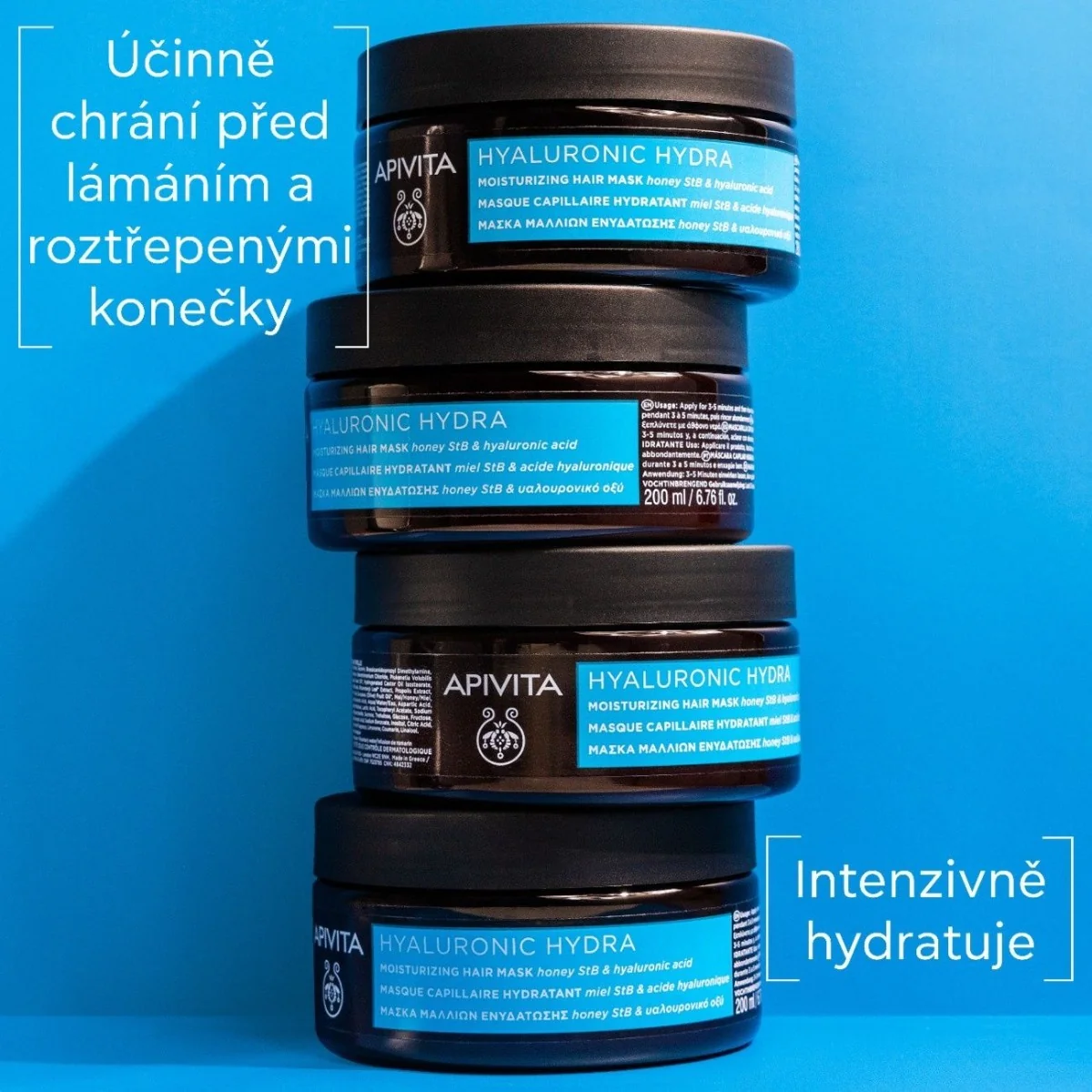 APIVITA Hyaluronic Hydra maska na vlasy 200 ml