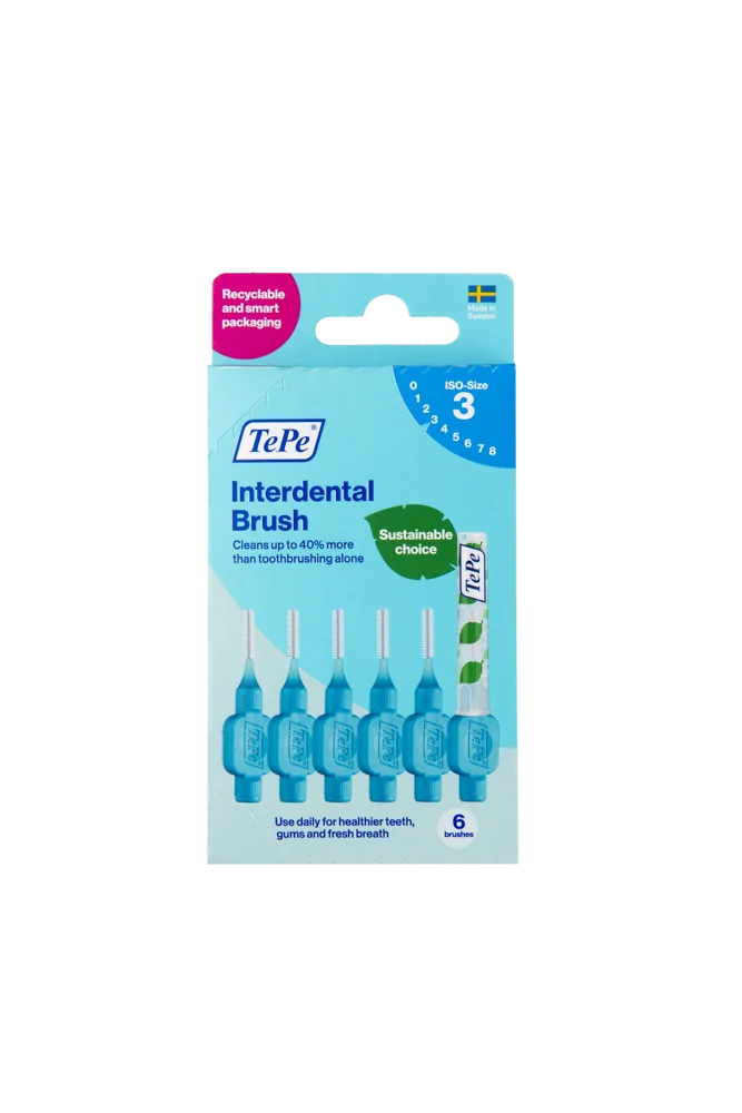 Tepe Mezizubní kartáčky modré 0,6 mm krabička 6 ks