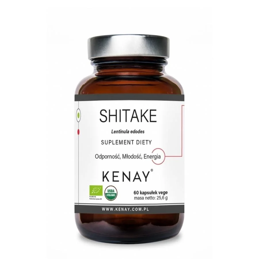 Kenay Shiitake bio 60 kapslí