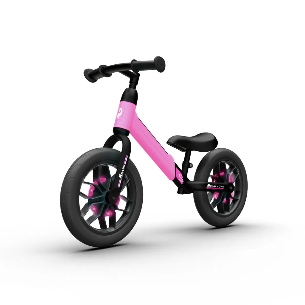 QPlay Odrážedlo Spark Pink, věk 3 - 6 let, do 30 kg