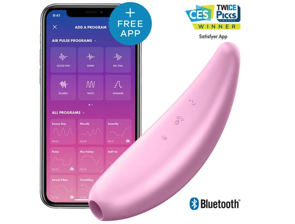 Satisfyer Curvy 3+ podtlakový vibrátor růžový