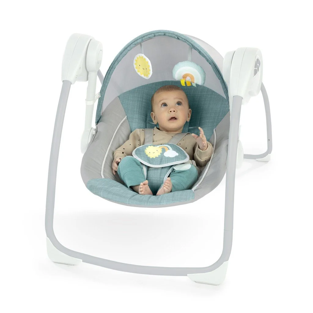 Ingenuity Houpačka s melodií Sun Valley™ Teal 0m+ do 9kg