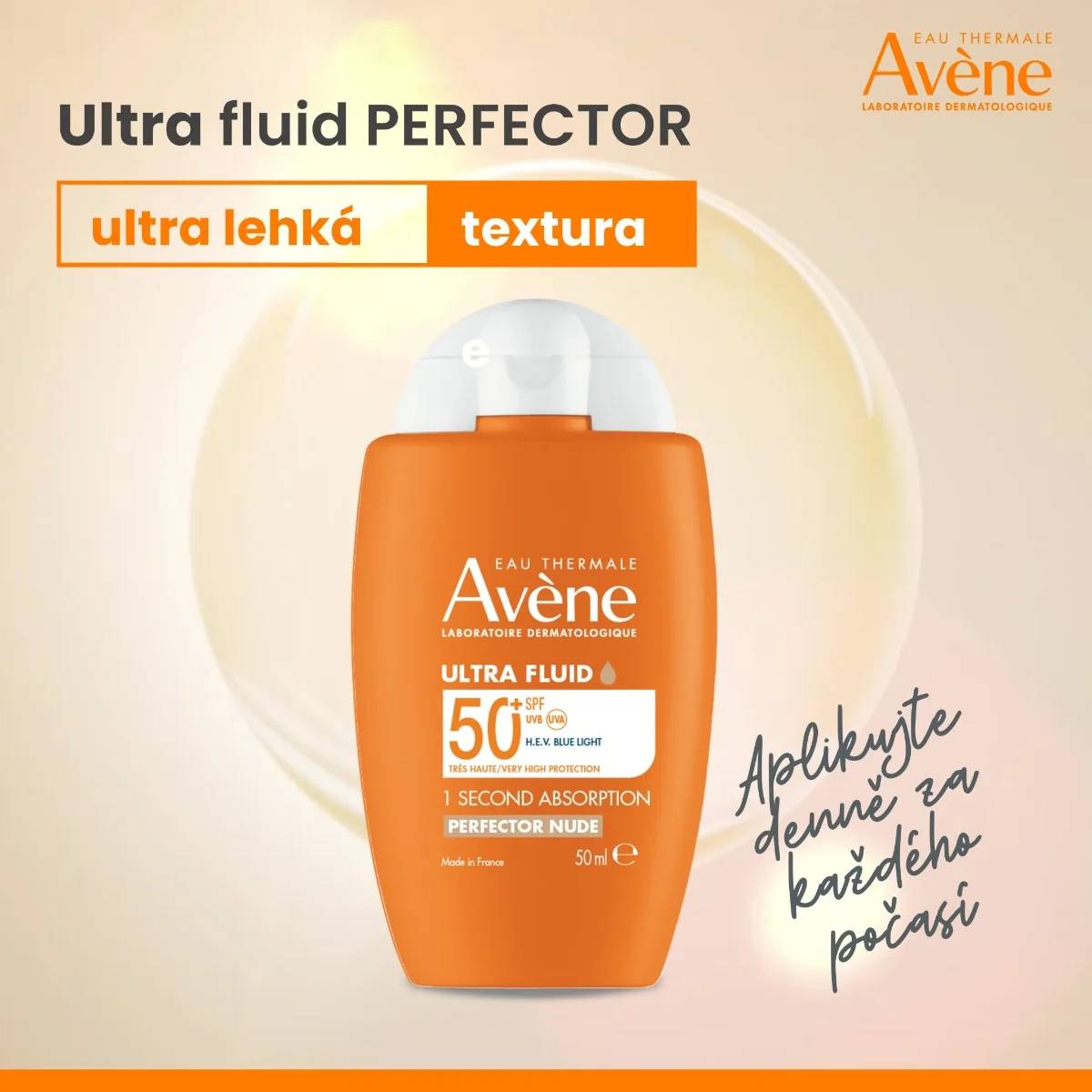 Avène Ultra fluid Perfector SPF50+ 50 ml