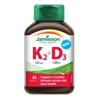 Jamieson Vitamíny K2 120 μg a D3 1 000 IU
