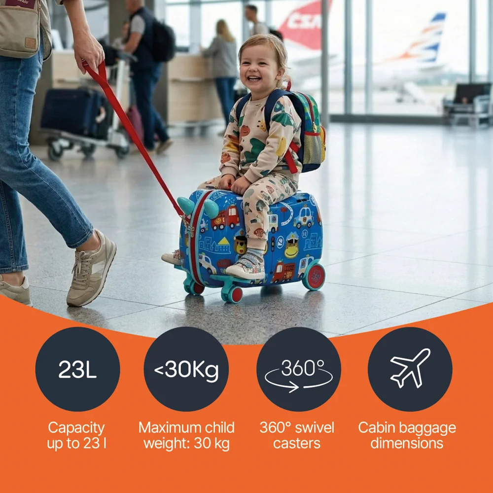 Zopa Dětský kufřík na kolečkách Pack&Ride, Safari 2