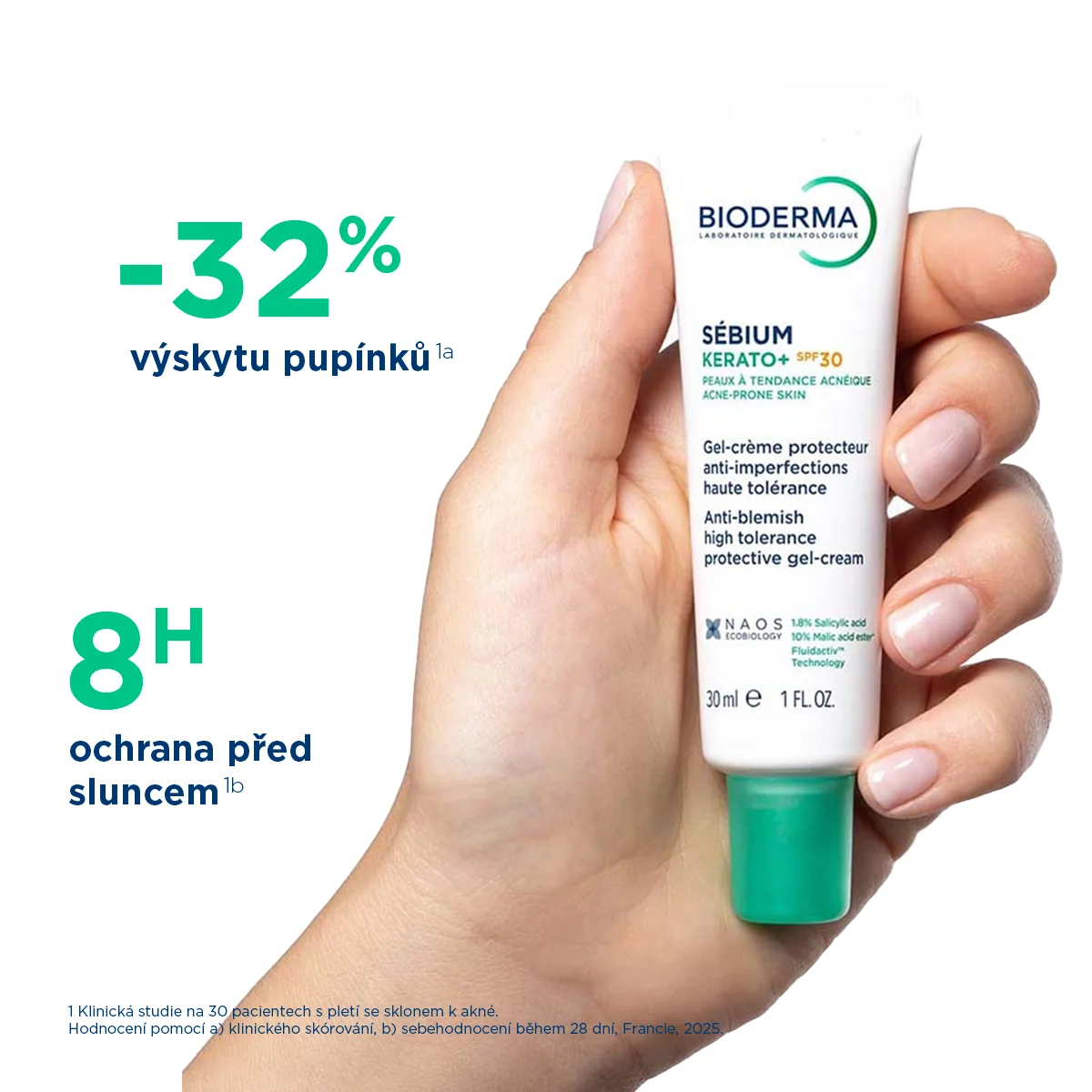 BIODERMA Sébium Kerato+ gel krém SPF30 30 ml