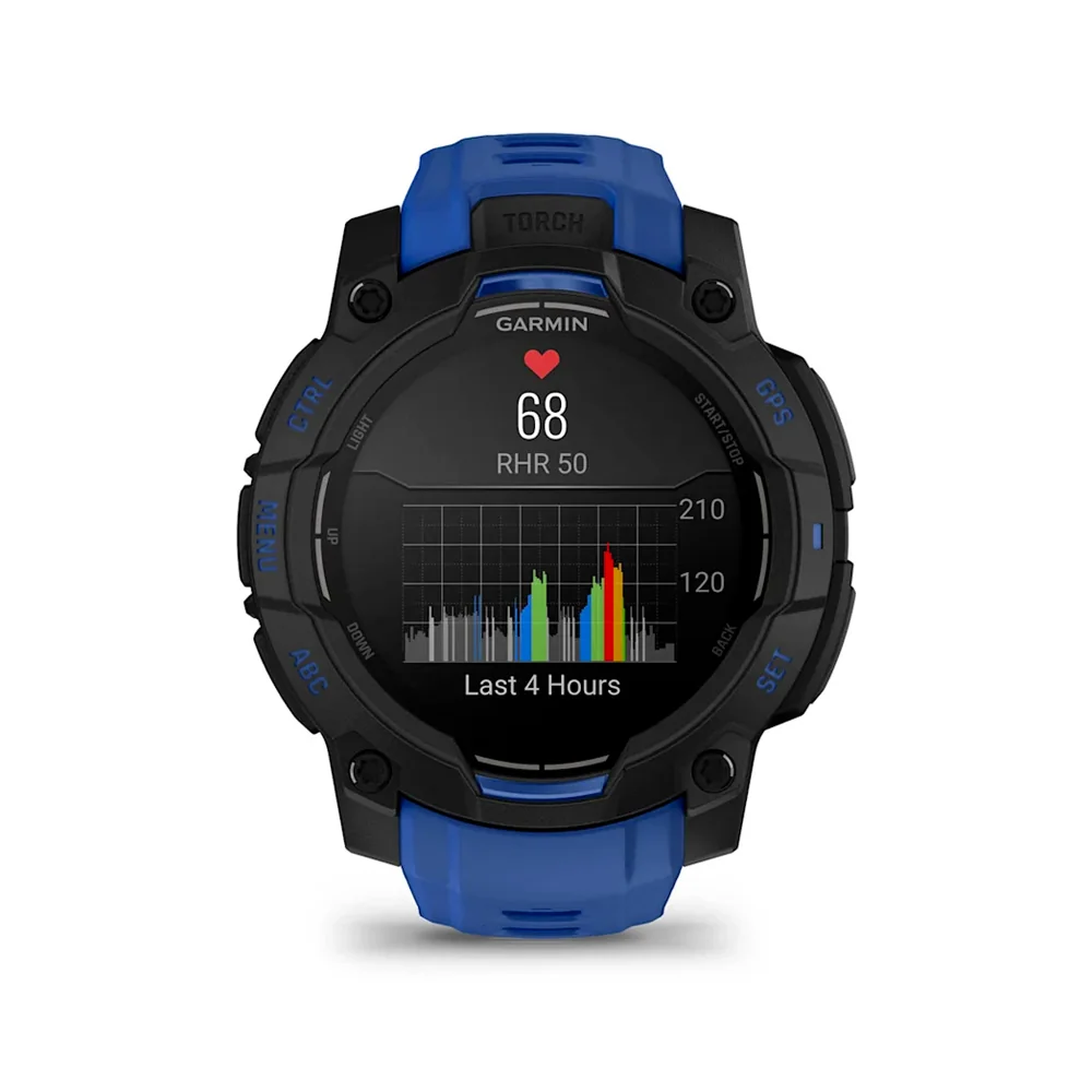 Garmin Instinct 3 AMOLED 45 mm chytré hodinky Black/Blue