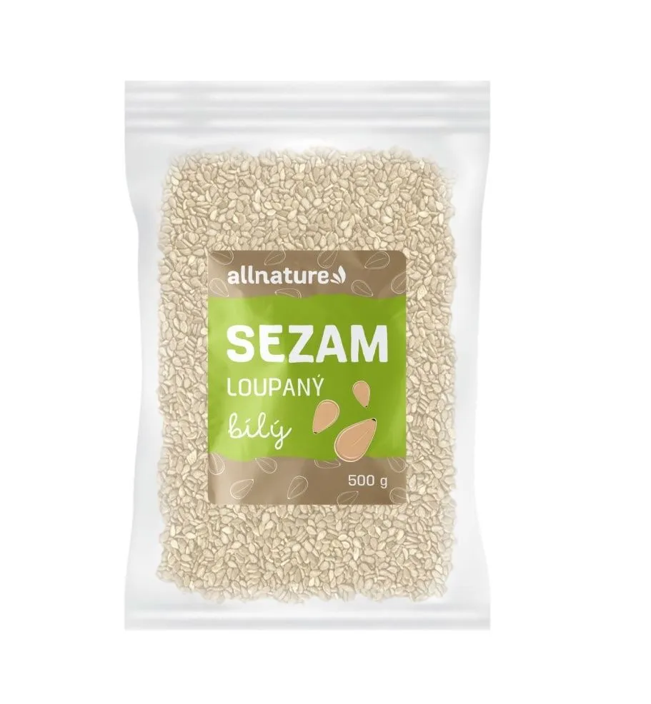 Allnature Sezam bílý loupaný 500 g